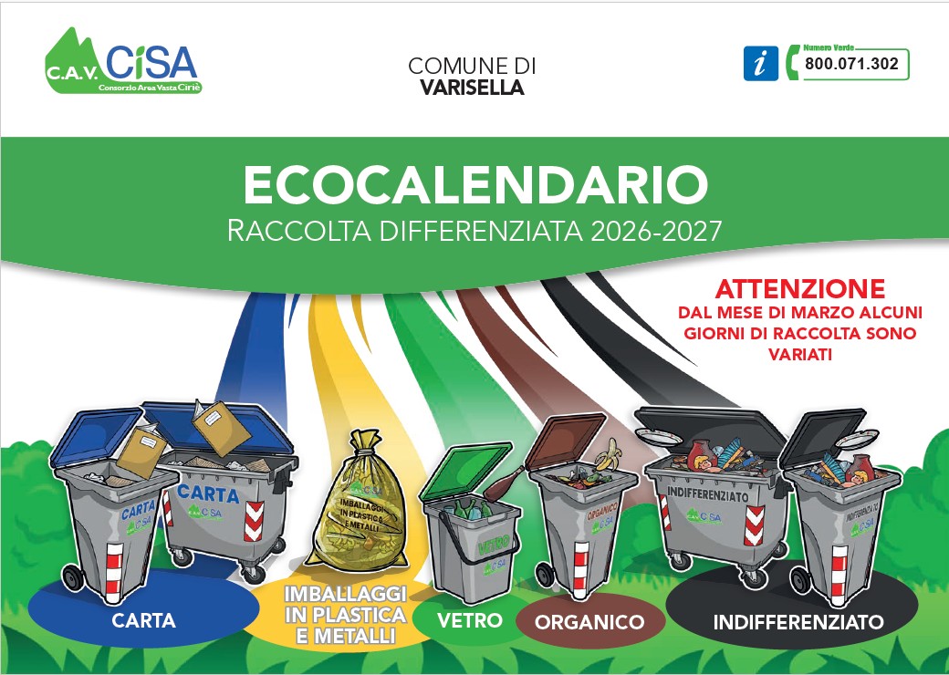 Copertina ecocalendario 2026-2027