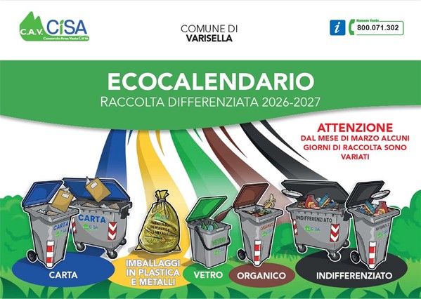 Copertina ecocalendario 2026-2027