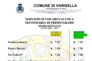 Orari definitivi secondaria di primo grado